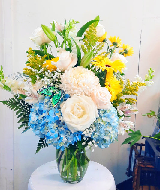 Designer choice in a vase